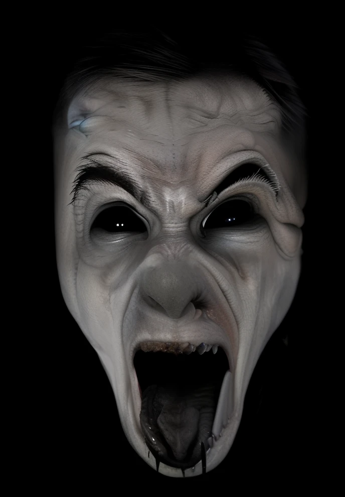 Creature angry and screaming
