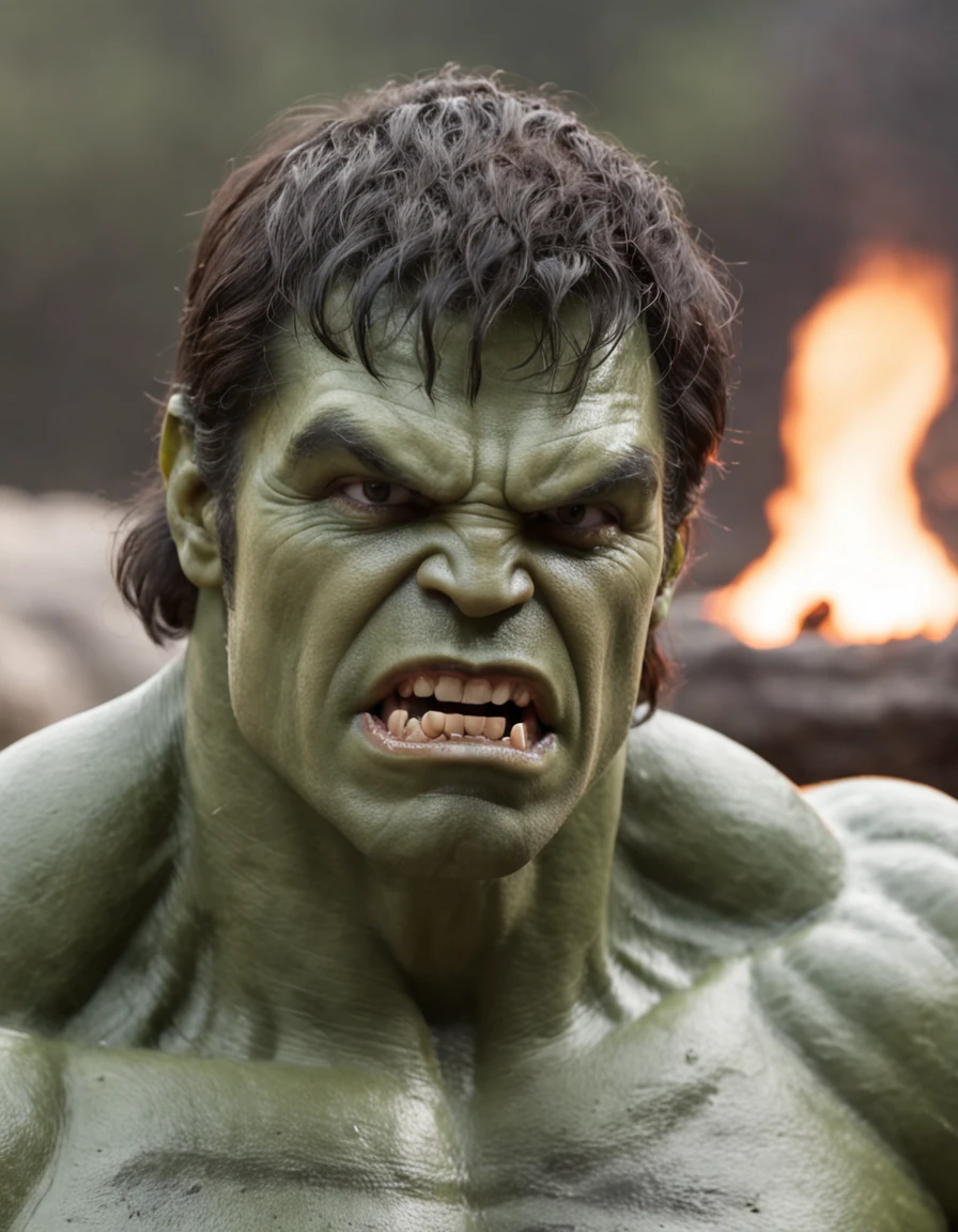 the hulk casting the one ring into the fire of mordor
