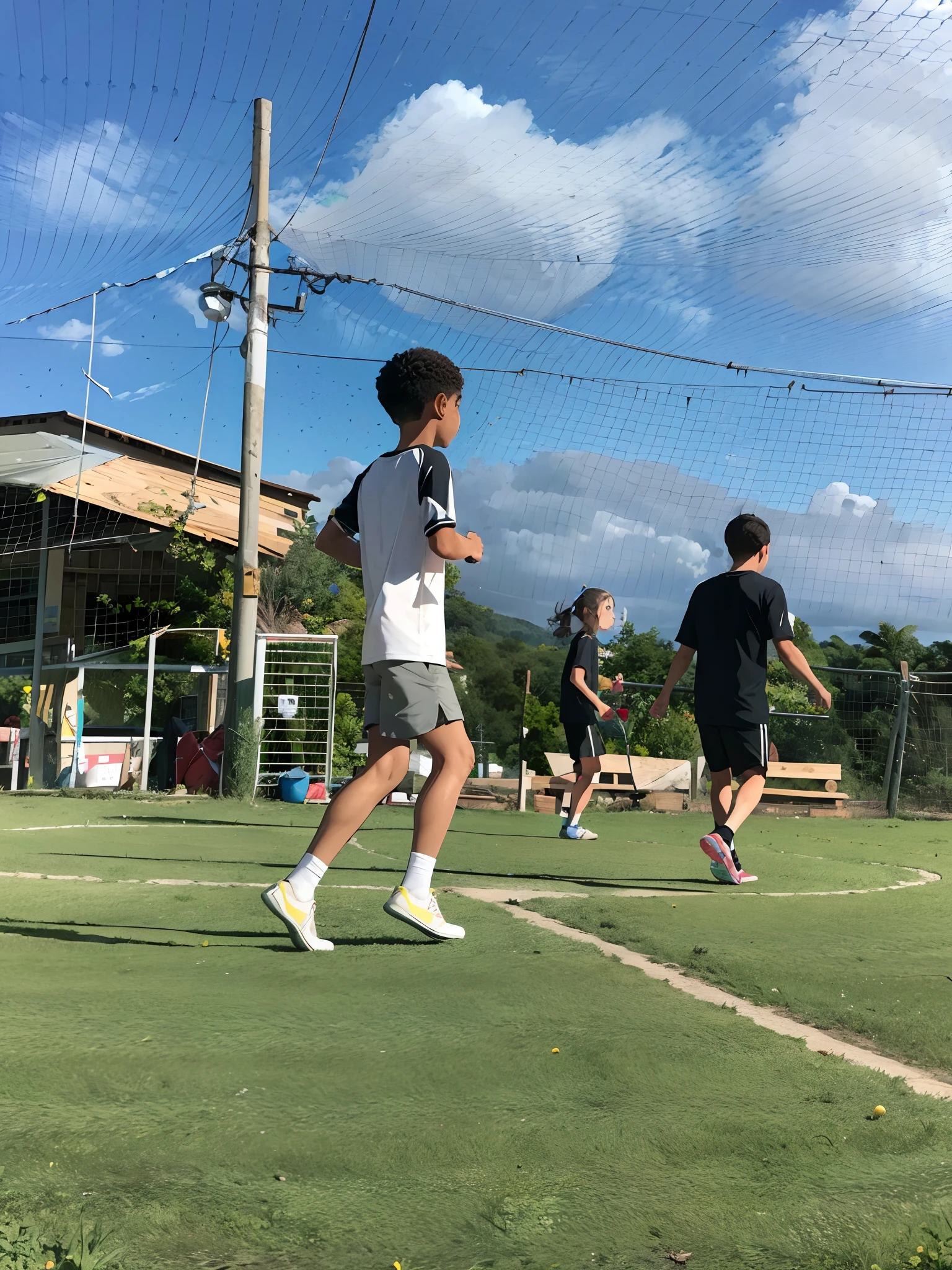 uma chamada Anne de 8 anos de idade, corpo inteiro, pele branca, olhos pretos, fleshy lips, cabelo preto liso na altura dos ombros, small hands, olhos grandes e castanhos, picking up small stones from the ground in a forest, usando coton shorts preto e camiseta preta sem desenho nesta camiseta, sem imagem tenis preto, Absurdo, melhor qualidade, somente, lateralmente, olhando para o espectador. The illustration is of an 8-yeartands on her side for the camera looking up with both knees on the floor crying a lot, ela usa shorts preto, black T-shirt and black sneakers.