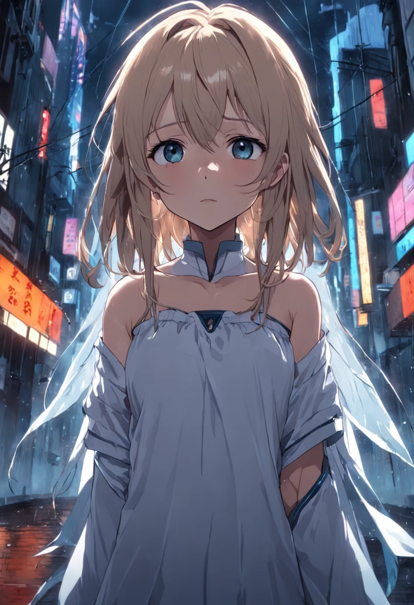 highest quality,detailed background ,girl,night sky,dutch angle, Ninomiya Asuka