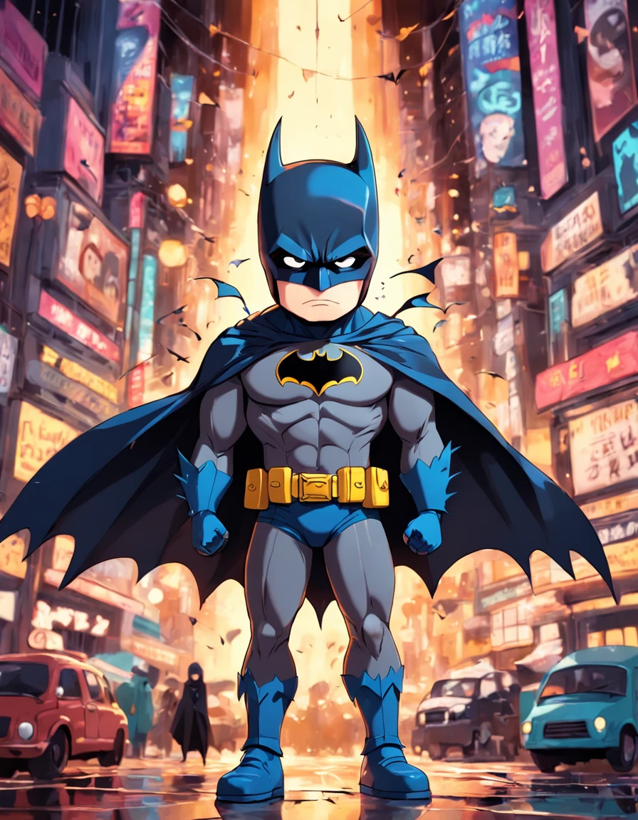 batman in the art style of south park
