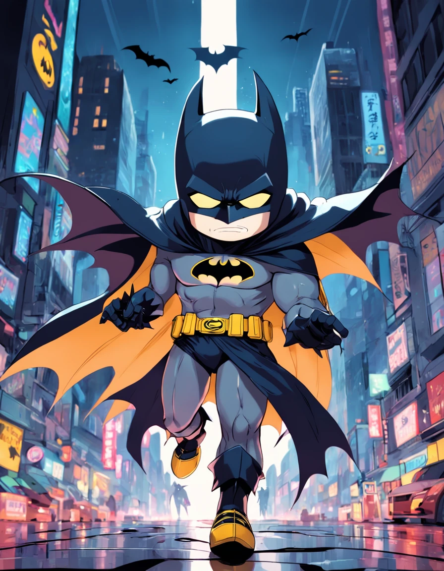 batman in the art style of south park