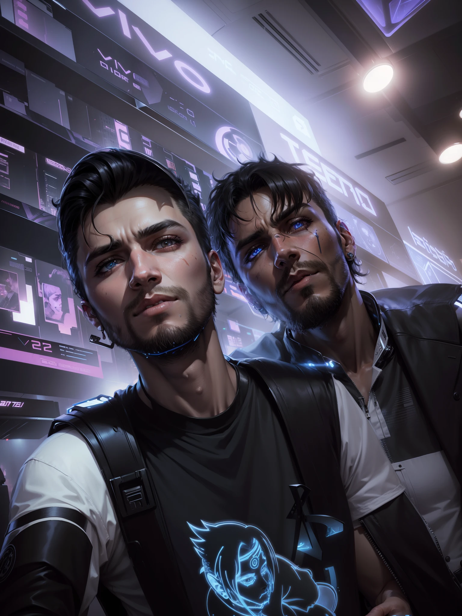 Change background cyberpunk handsome boy,realistic,face,8k,ultra realistic