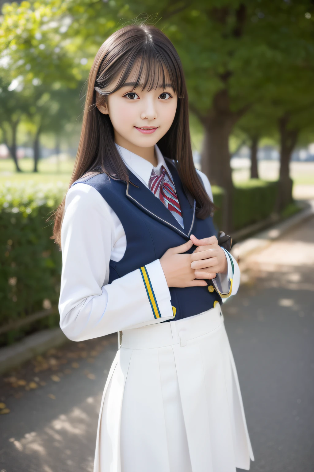 Long Sleeve JK Uniform、Beautiful arms and hands、Beautiful skin、