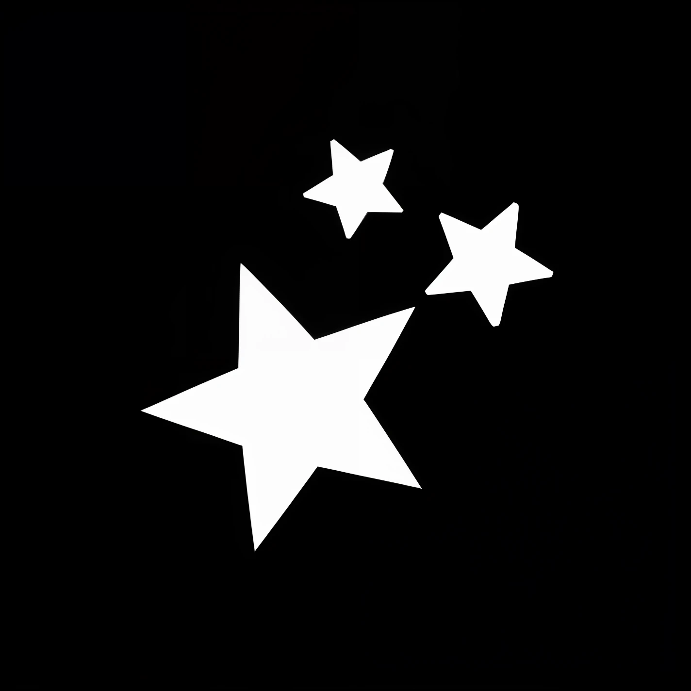 stars vector, black & white, Y2K, Y2K aesthetic style
