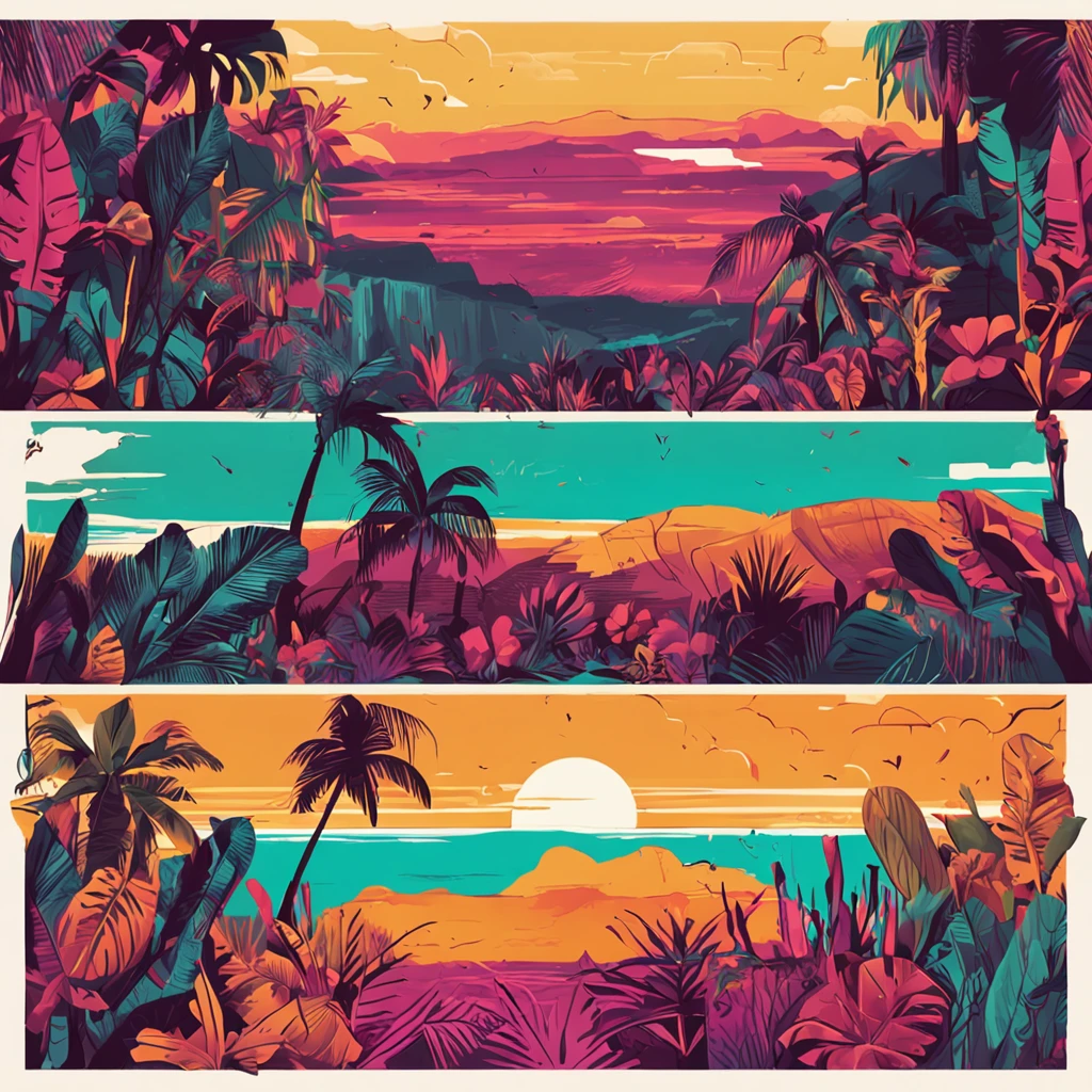 montanhas tropicais exoticas a luz do sol