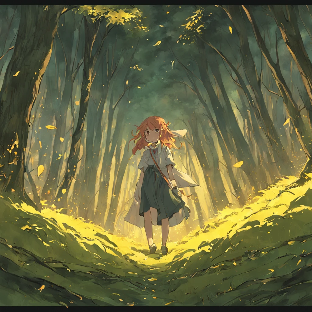Entourage Advances through the Fulvous fields, tingidos pelas cores outonais, Twisted trees let their leaves fall, e perto de velhas moradias podiam-se ver camponeses levando seus rebanhos ao pascolo, ( tons de outono )