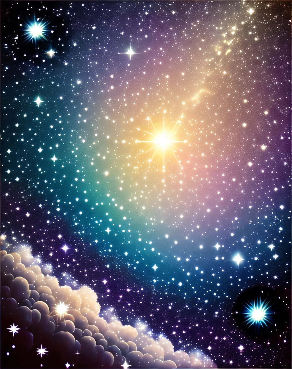 outer space, estrelas, nebulosa, universo