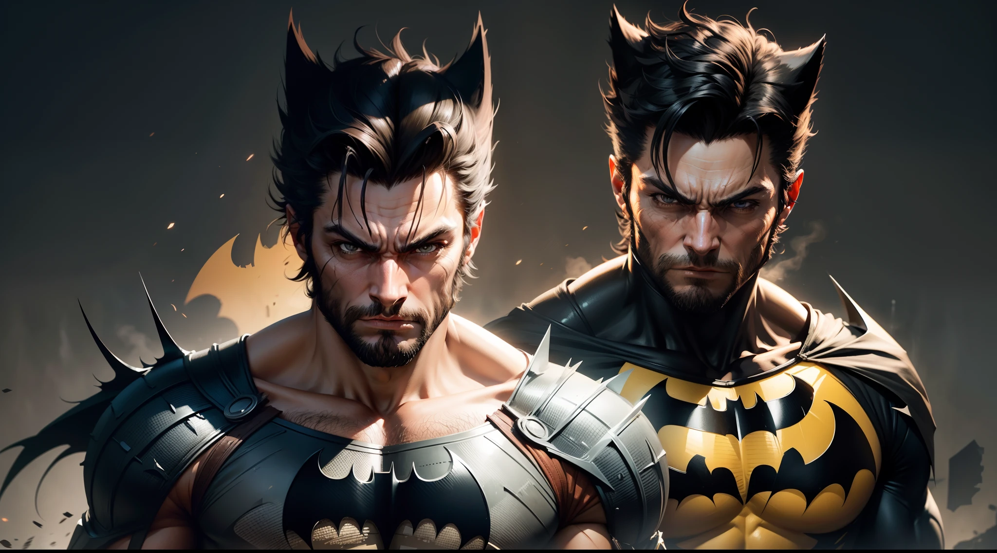 character inspired by the junction of WOLVERINE and BATMAN