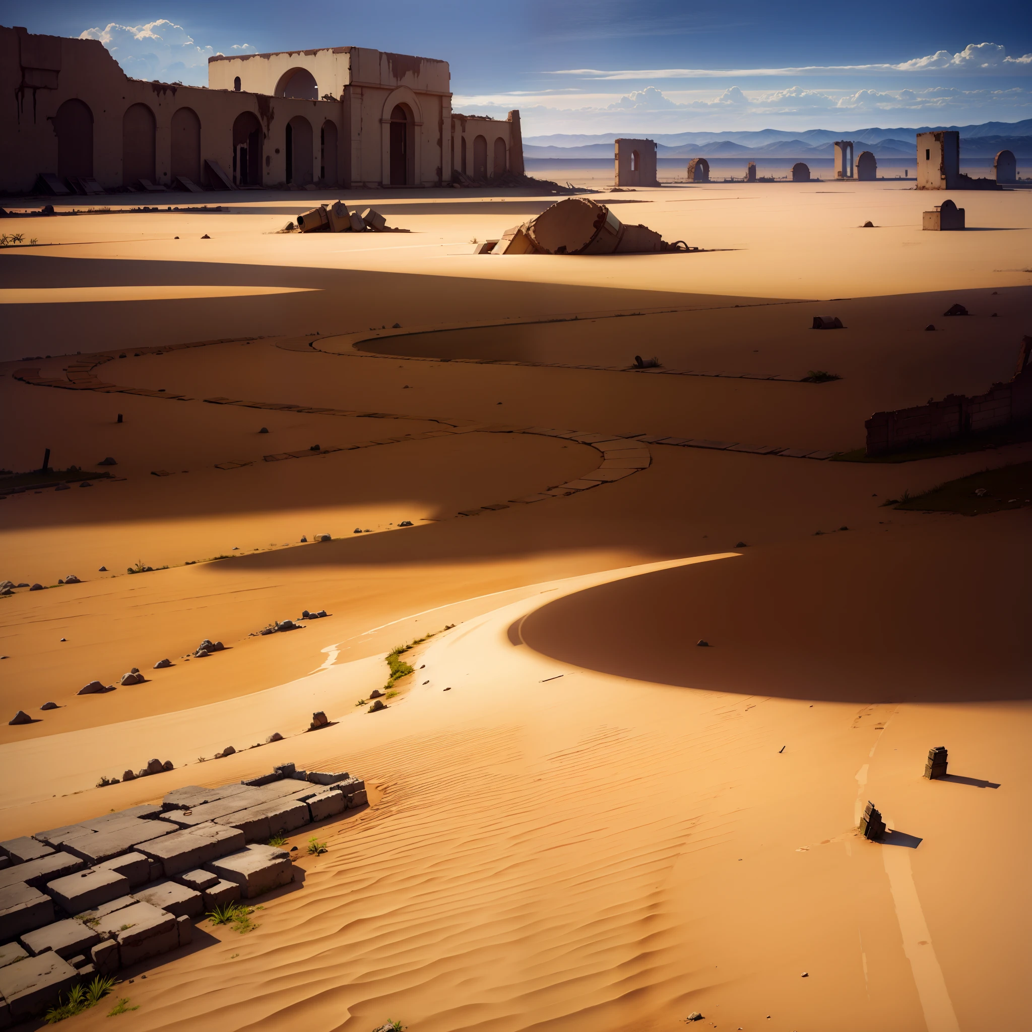 ruin on the ground