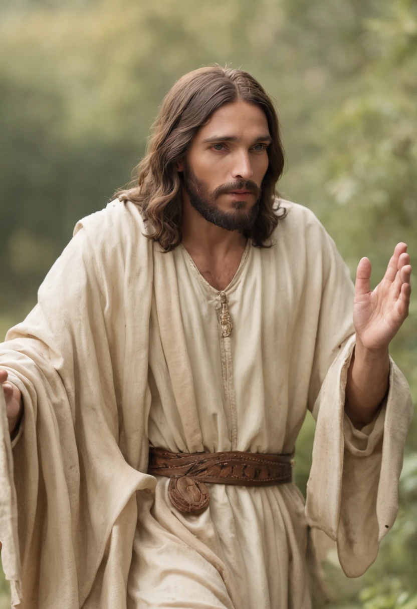 JESUS CRISTO SAINDO RESSUSCITADO DA TUMBA  IMAGEM REALISTA