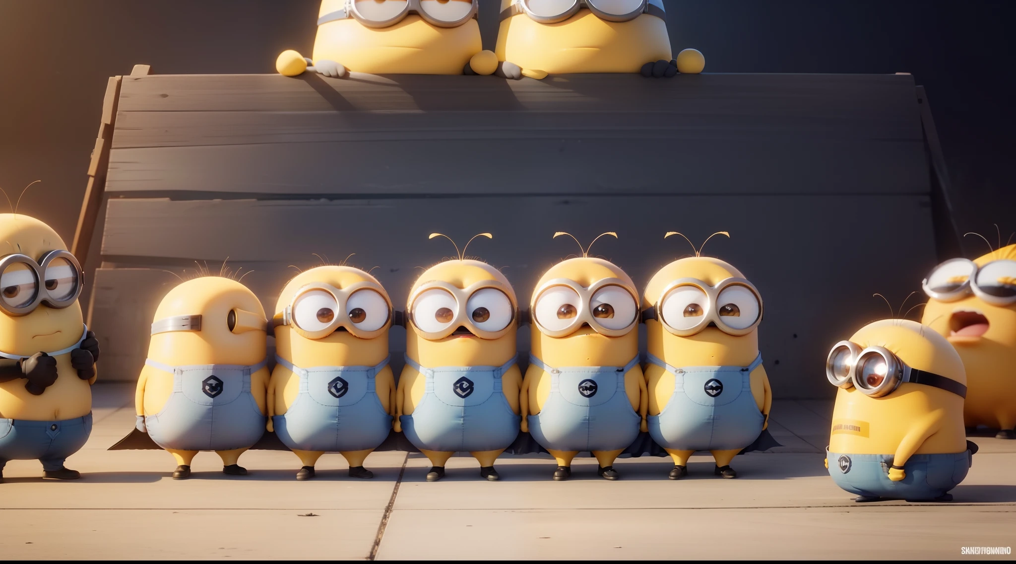A full white background and "NWU Shitposting" text on it in the middle like a funny facebook meme group cover photo size, super ultra HD HQ Quality, 4k, ultra detailed, photography, minion movie style, highest quality, highest detail, studio highlighted, with minions cartoon
