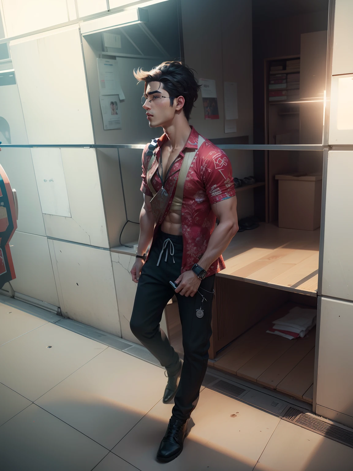 handsome boy, without clothes, six packs, attitude boy, 4k