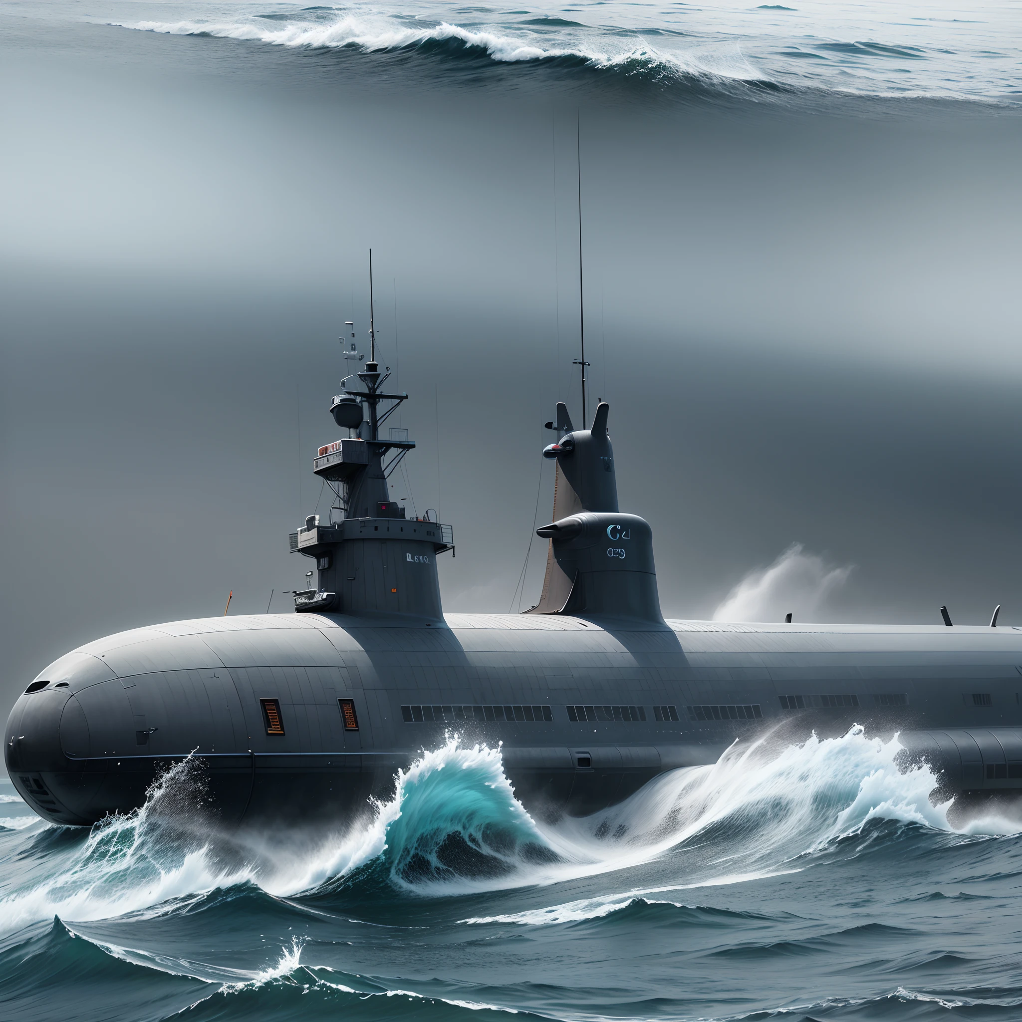 science_to be submarines, high detail and white color, full frame --auto --s2