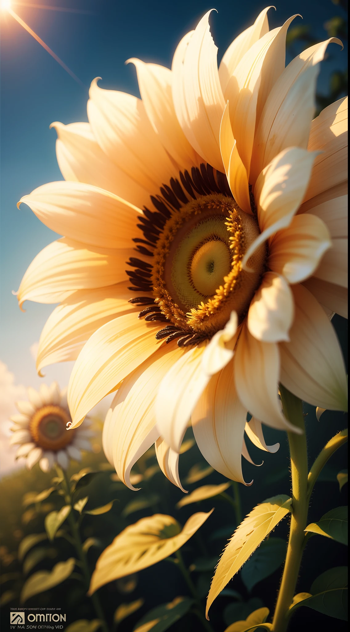 White sun Flower all over,Hd resolution
