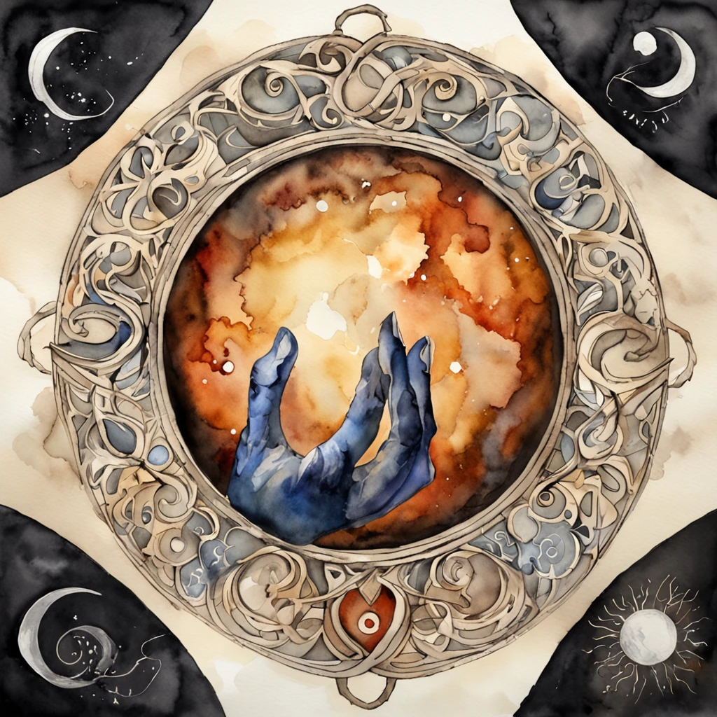 melhor qualidade, master part, ultra-highresolution, (fotografia realista:1.4), surrealismo, Semelhante a um sonho,FusionArt,  , Energy, hands, flow , ying yang, abstract, universe, S letter, typhography