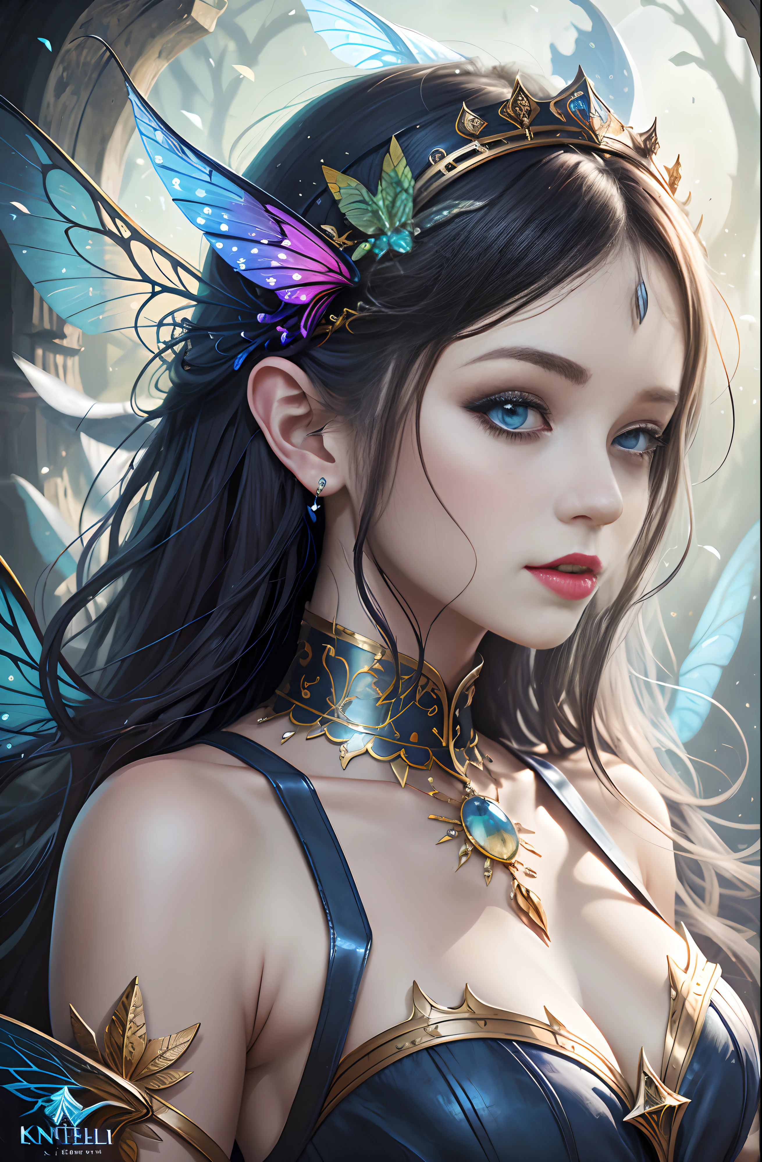 Es gibt eine Frau mit einer Schmetterlingskopfbedeckung und einer Krone, Digitale Fantasy-Kunst ), beautiful fantasy art portrait, Beautiful fantasy art, Fantasy-Kunststil, Detaillierte digitale Fantasy-Kunst, beautiful fantasy portrait, fantasy art portrait, Fantasy Art Behance, beautiful digital artwork, Atemberaubende digitale Illustration, Digitale Kunst Fantasy Kunst, Kunst im Fantasy-Stil, Detaillierte Fantasy-Kunst, very beautiful fantasy art