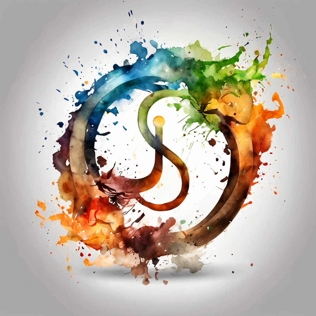 melhor qualidade, master part, ultra-highresolution, (fotografia realista:1.4), surrealismo, Energy, hands, flow , ying yang, abstract, universe, S letter, logotype, S, S typhography