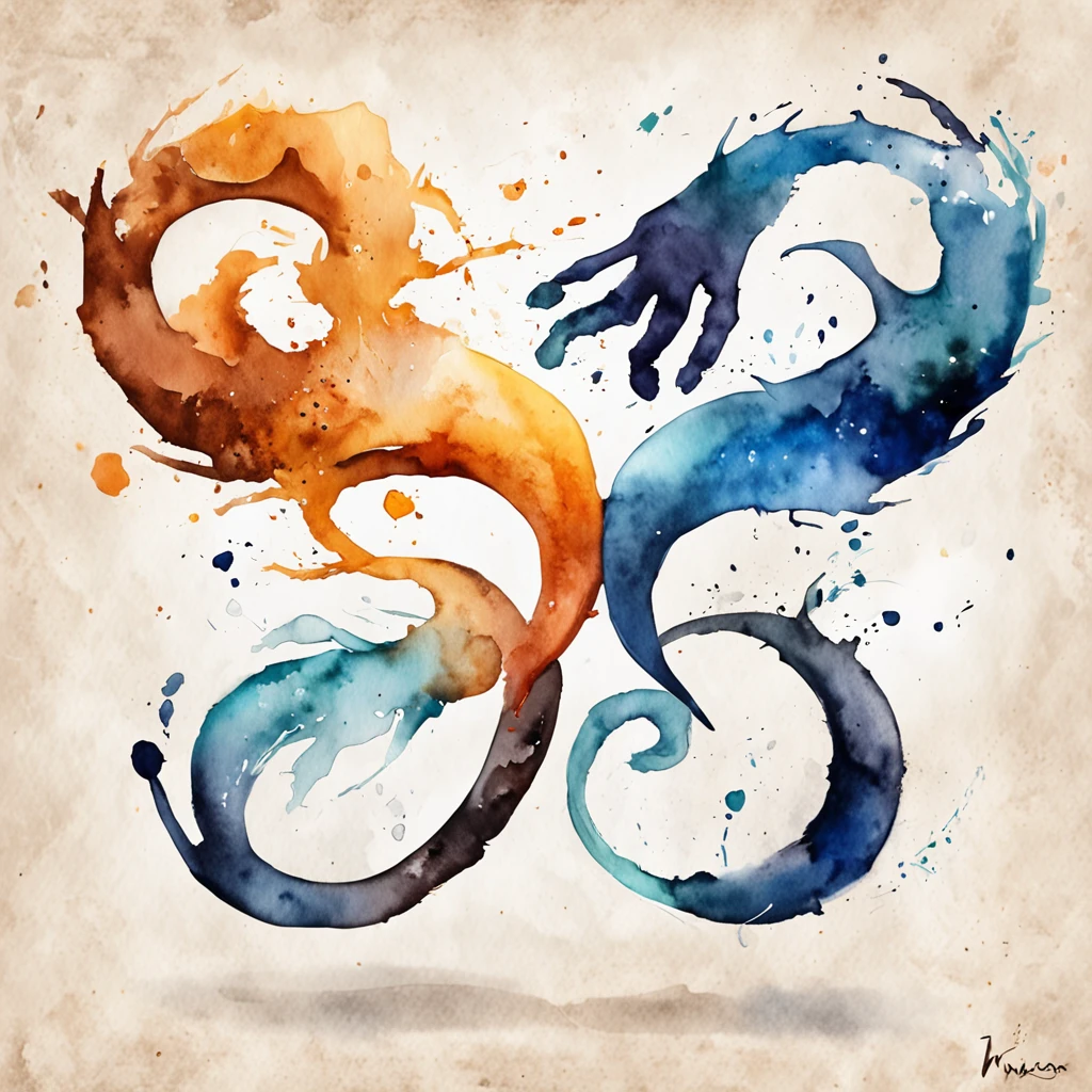 melhor qualidade, master part, ultra-highresolution, (fotografia realista:1.4), surrealismo, Energy, hands, flow , ying yang, abstract, universe, S letter, logotype, S, S typhography