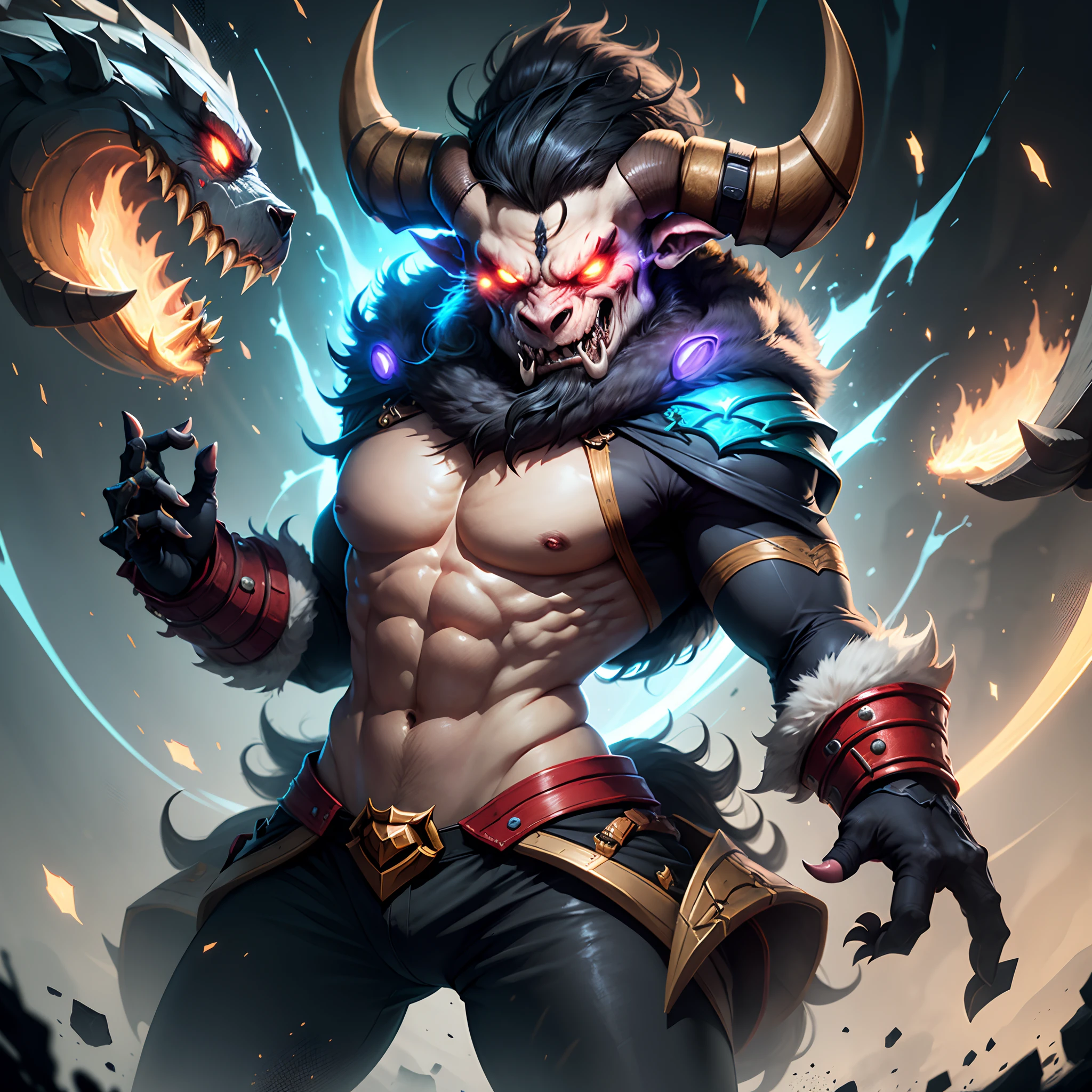 One, good looking, 1 person, Sporty body, V-shaped body, Detailed armor in black with purple glittering details, black demon horns, Long Hair, Black Hair, Reddish purple color of reptile eyes, Purple thread, Black light,Muscular boy,Huge penis,Huge muscles,smooth muscles,Crouch and faint,Sex,A deep kiss,Ejaculate