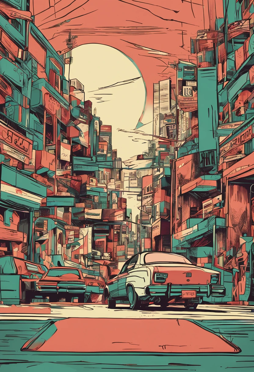 Produce a captivating image that represents the essence of information culture in an elegant and modern way