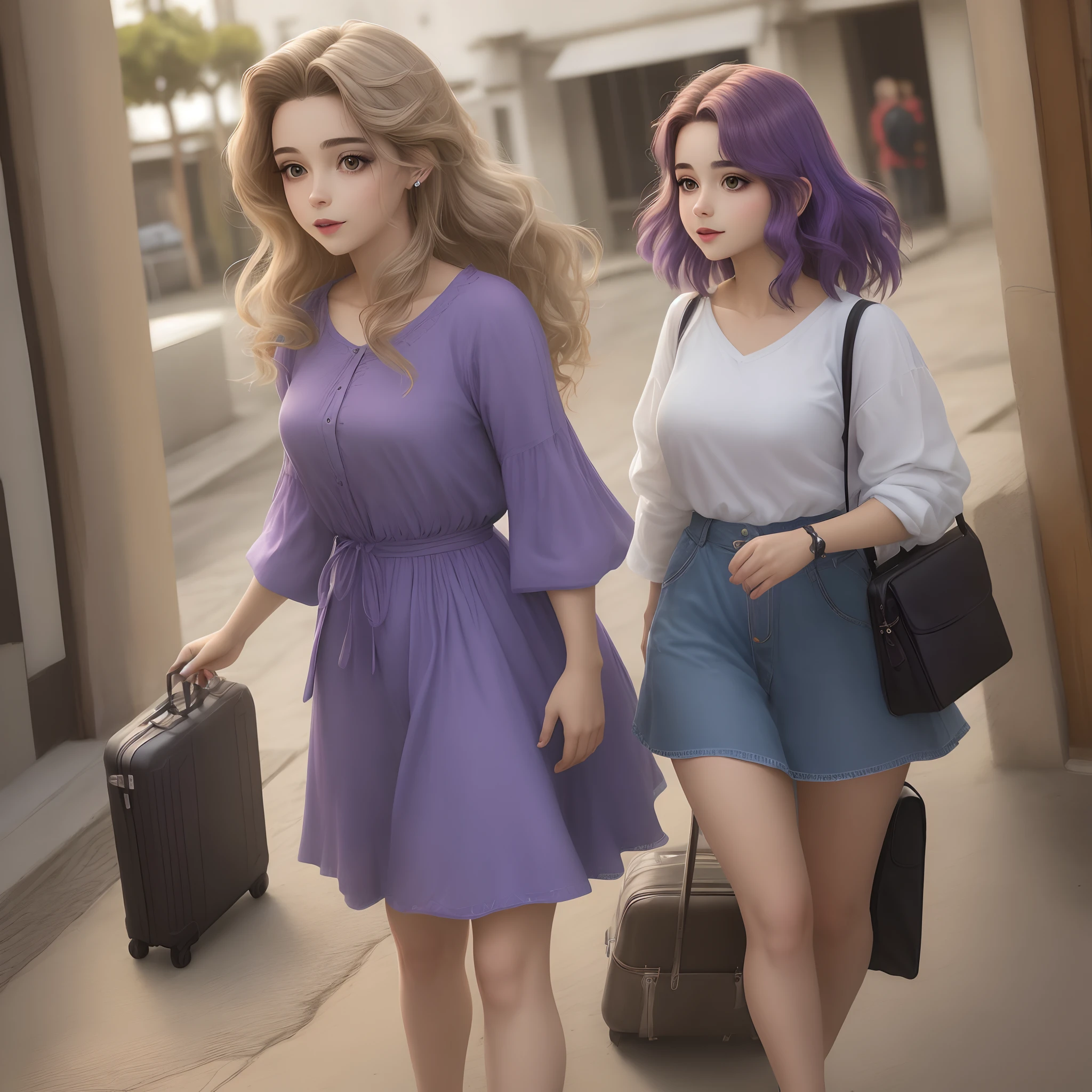 Olha os Violeta, cabelo Dourado Comprido, muito bonita, alta, personalidade forte,