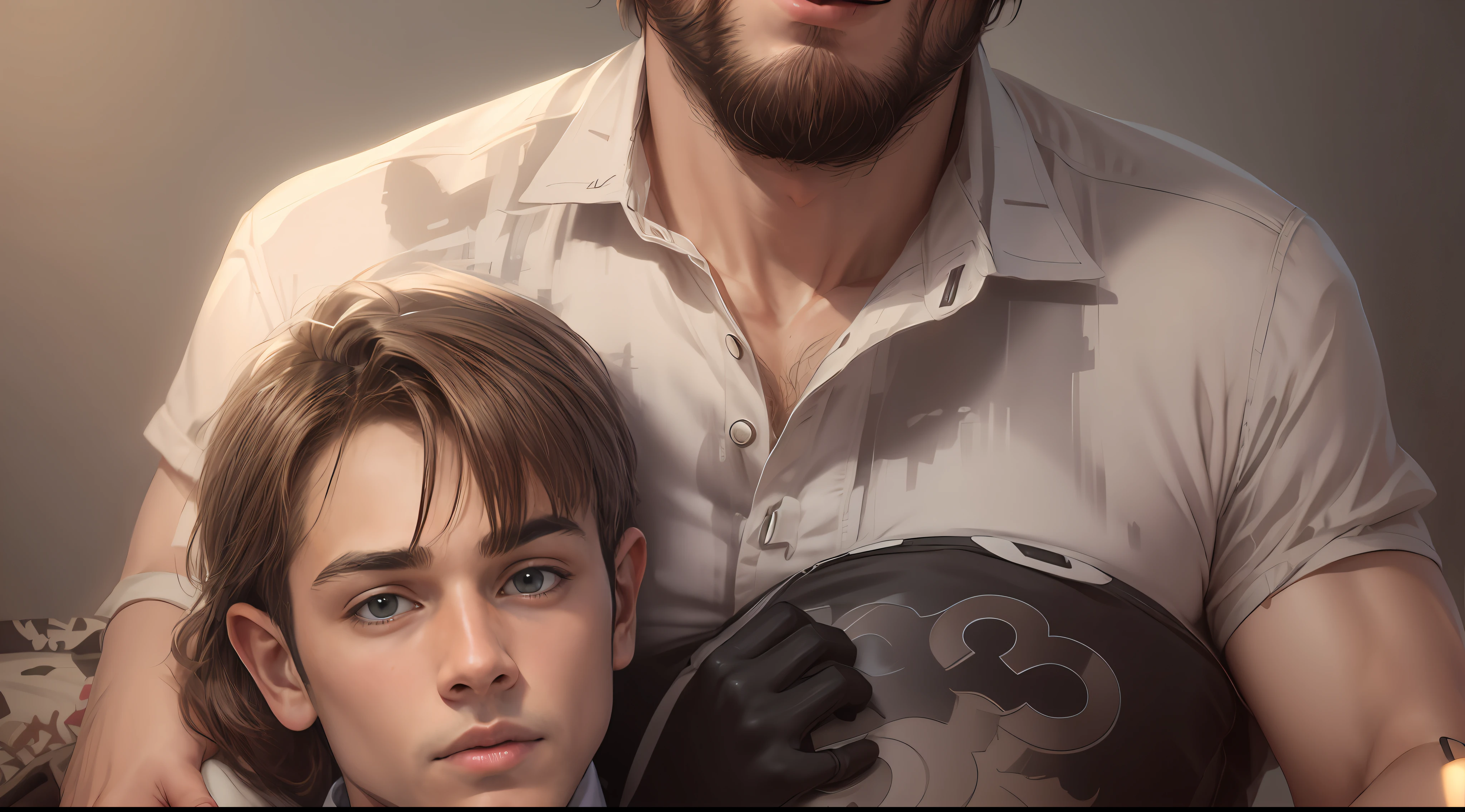 Realistic handsome boy