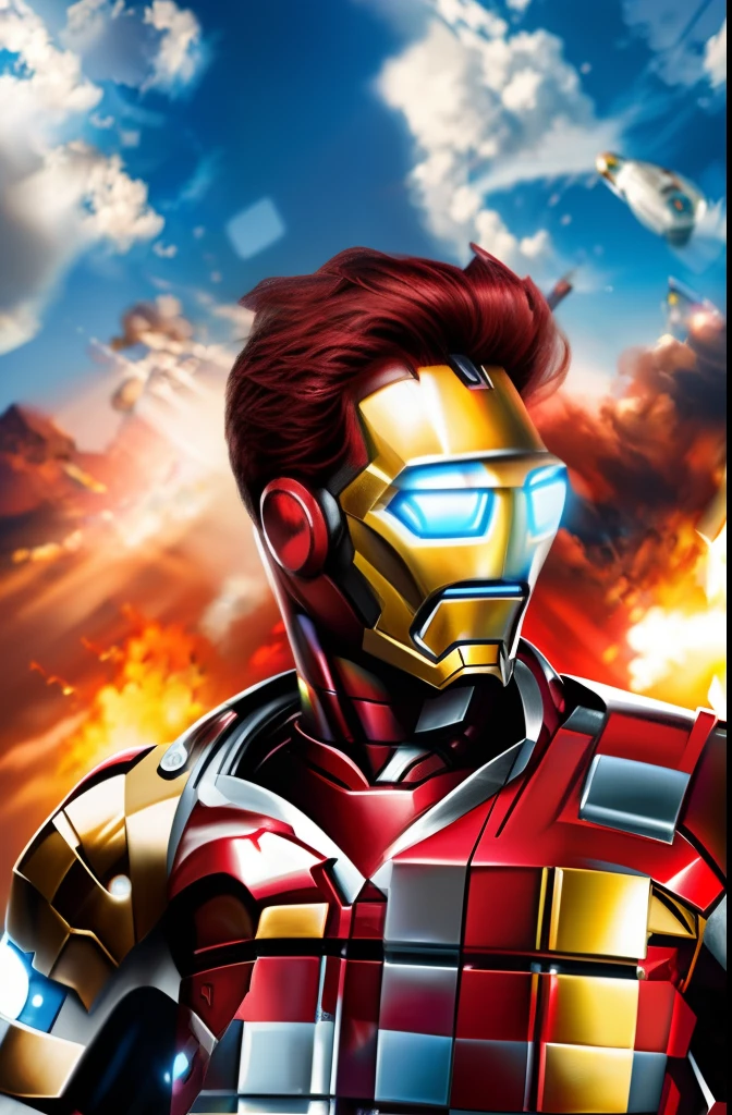 "Transform the photo into an incredible Ironman-inspired masterpiece."