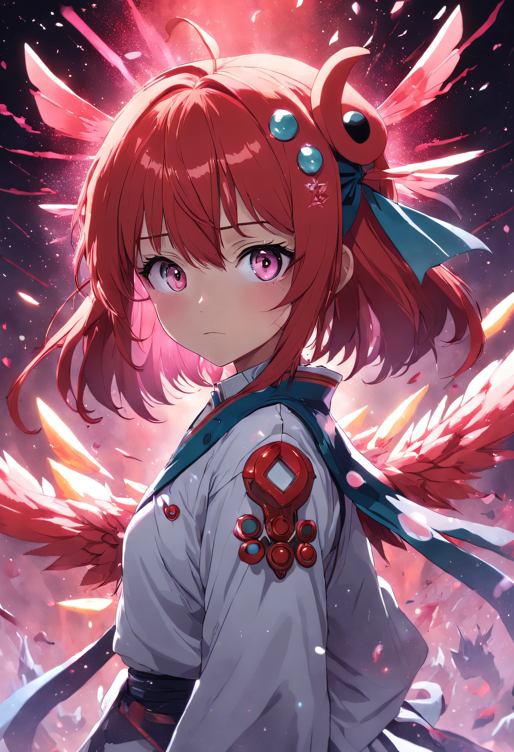 Kizi,redheadwear,red - eyed,Weapon pastels,glitters