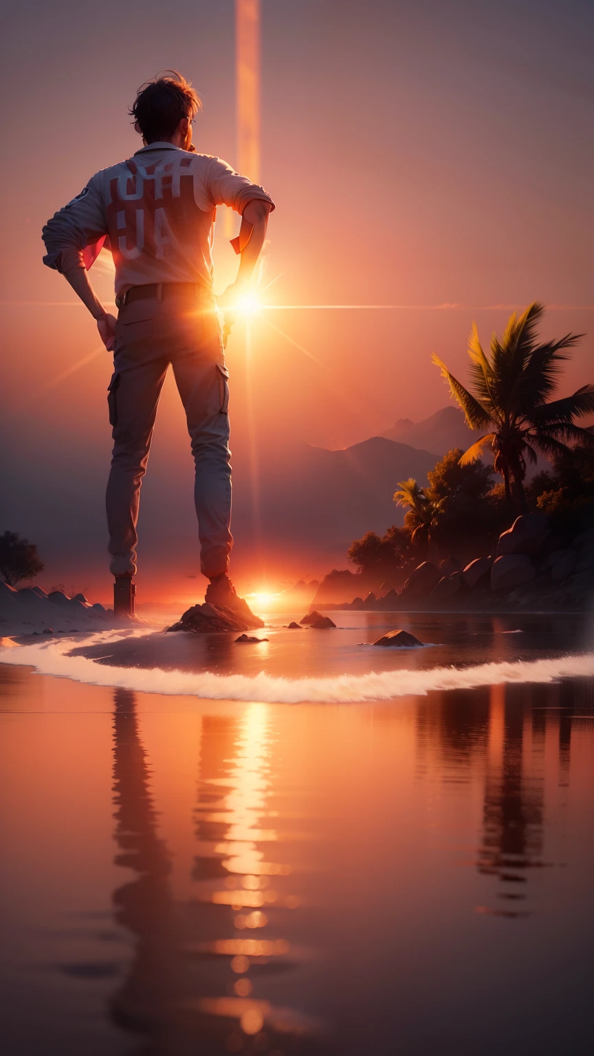 Sun set, aesthetic, realistic, 4k, ultra,