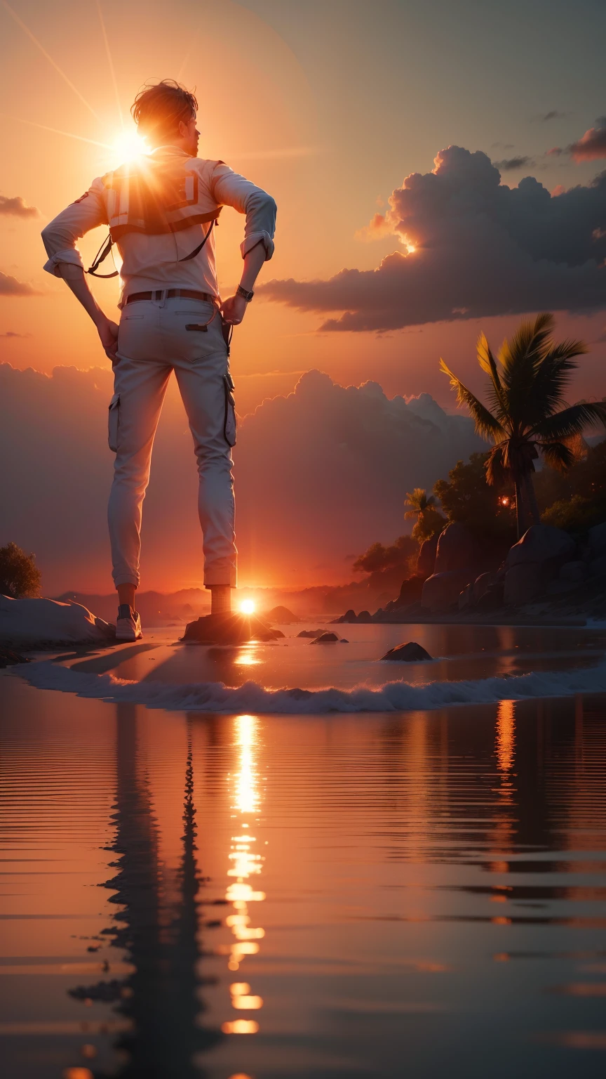 Sun set, aesthetic, realistic, 4k, ultra,