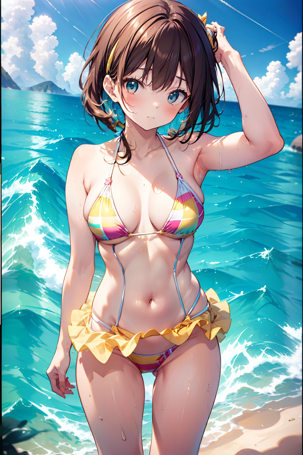 Sling bikini top, bikini under clothes, yellow one-piece swimsuit, multicolor bikini, sports bikini, tankini, brown bikini, aqua bikini, bikini lift, polka dot bikini, italian flag bikini, plaid bikini, micro bikini, swimsuit over clothes, dress swimwear, pink bikini, high leg swimwear, bikini top side, red bikini, yellow bikini