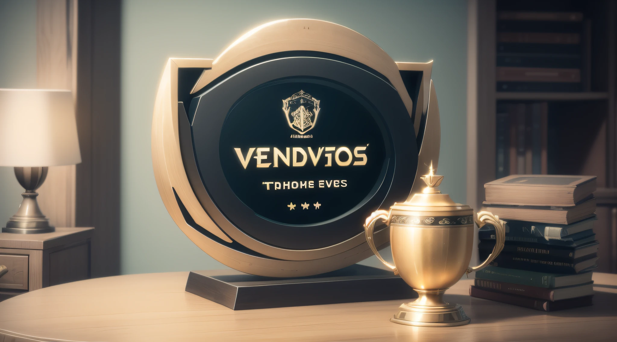 Redo trophy and text "E-VENTS"