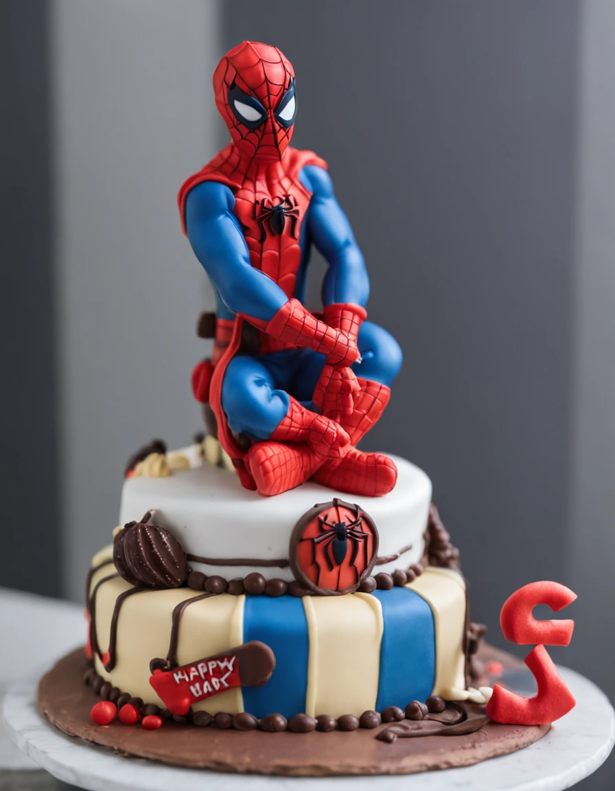 Spiderman but cake