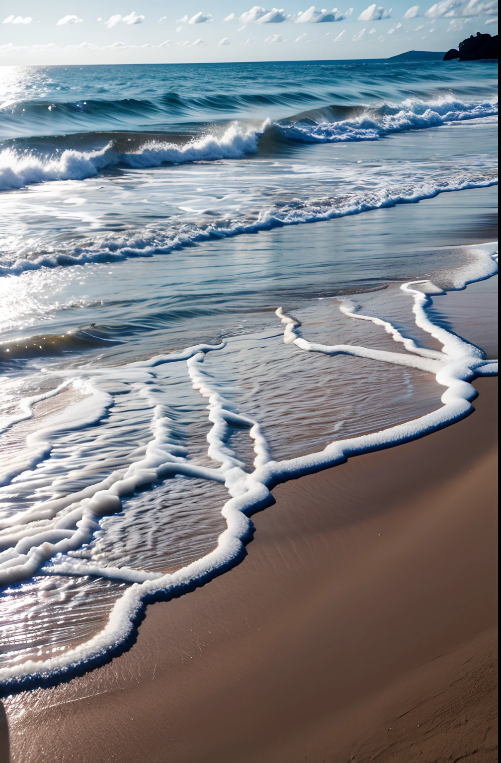 Top image quality，On the silver sand，the ocean，Blues moments