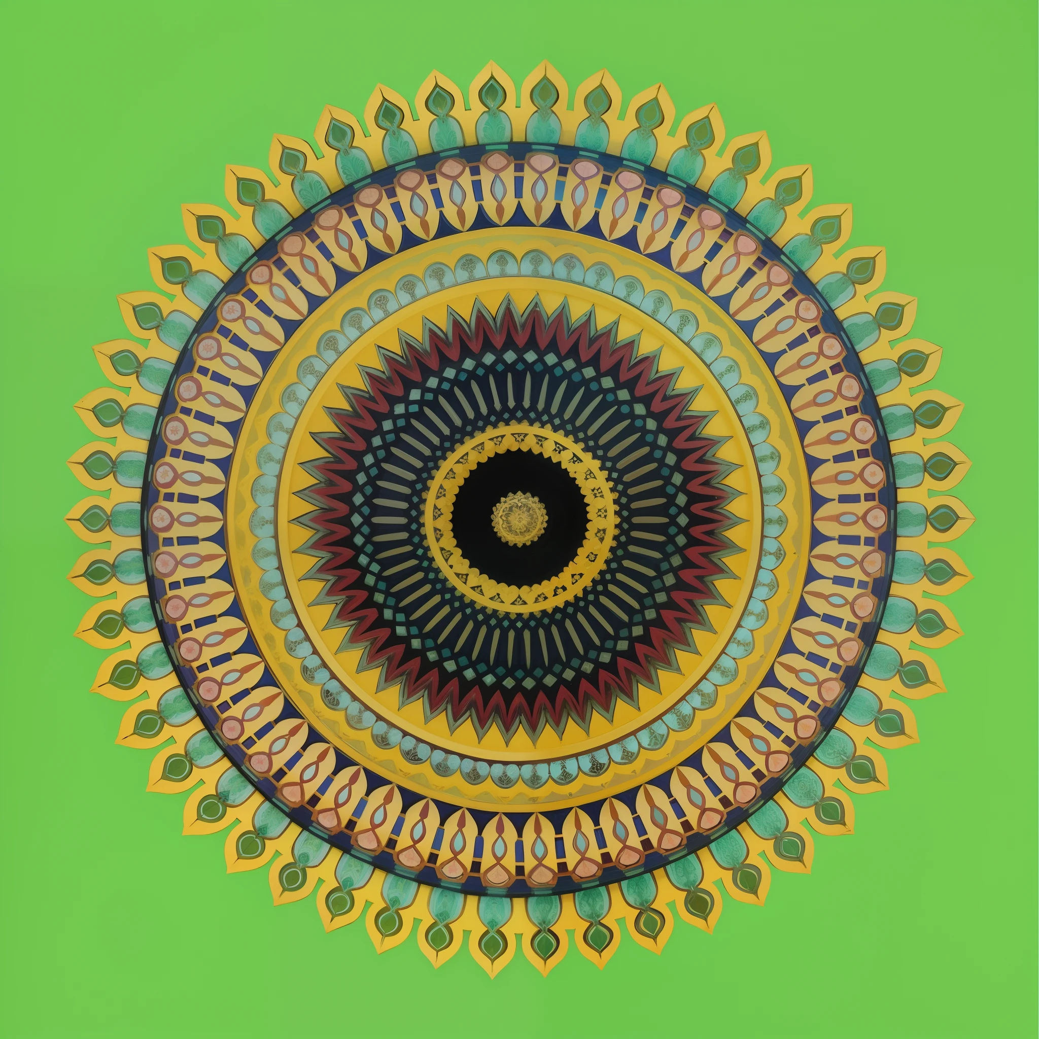 Uma mandala grega, mandala art of Stephen Meakin, espelhar horizontal, espelhar vertical, symmetr.