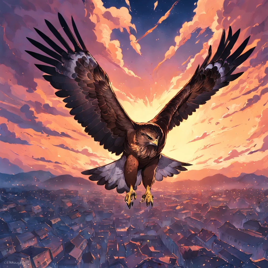 hawk flying