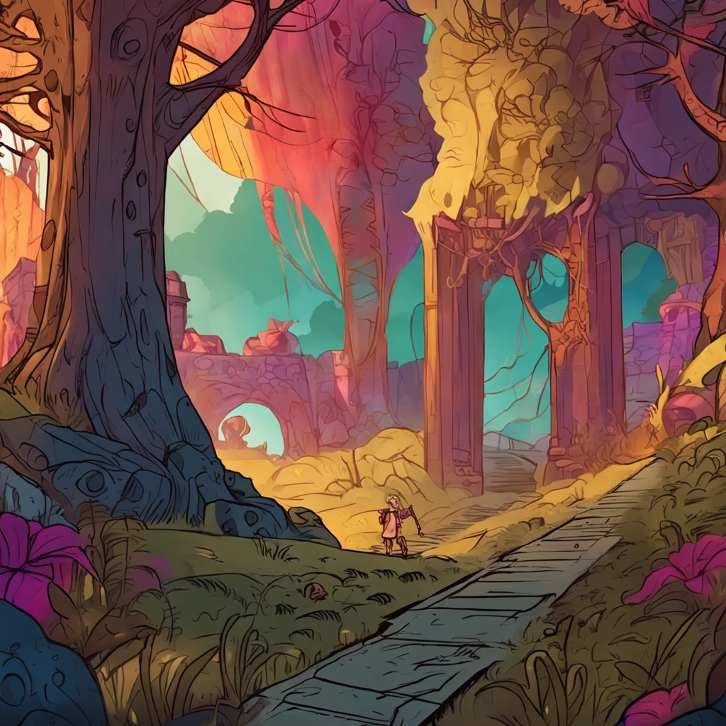 Fantasy setting for a children's story.