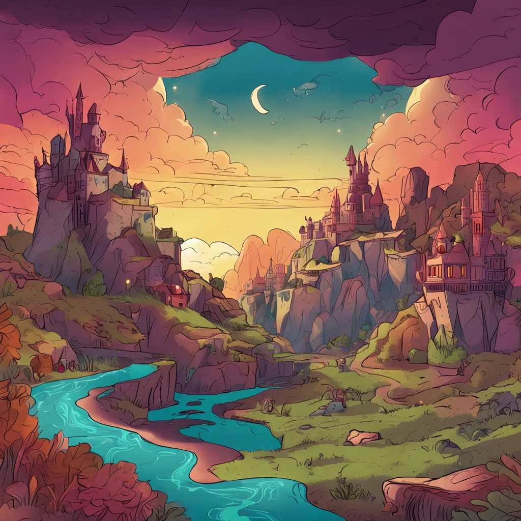 Fantasy setting for a children's story.