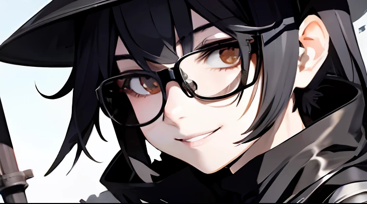 Absurd resolution、hight resolution、(masterpiece:1.4)、ultra-detailliert、From above、1 beautiful man、Boy Universe、masterpiece, accel_nffsw, (mad face:1.2), (Crazy smile:1.3), Silvery hair,red eyes glowing, Lunette de soleil,up close shot, Swirling wind, Lightning around the character, Complex background of the night, ighly detailed, (murky:1.3), murky, The dim, nffsw, vignettes, Unclean、eye glasses、Lunette de soleil、Bold kanji symbol background