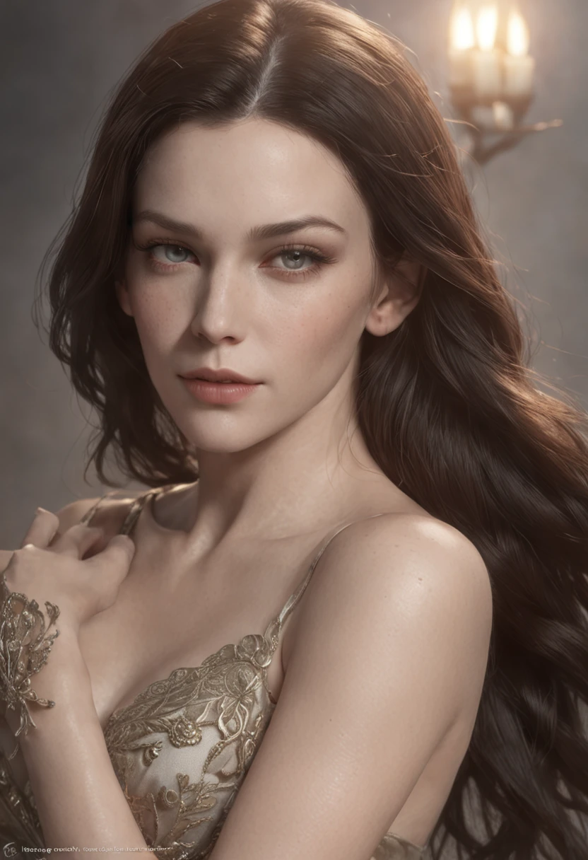 Liv Tyler deslumbrante, (corpo inteiro), olhos ultra-detalhados, corpo ultra-detalhado, nice perfect guy with soft skinice, corpo feminino deslumbrante, ((ultra-detailed hands)), obra-prima conceito fantasia arte, trending on ArtStation, hiper-detalhado, Arte Digital, Motor irreal, 32k, Ultra HD | | | | | | |, imagem centrada, arte de Luis Royo e artgerm e greg rutkowski e Alphonse Much
