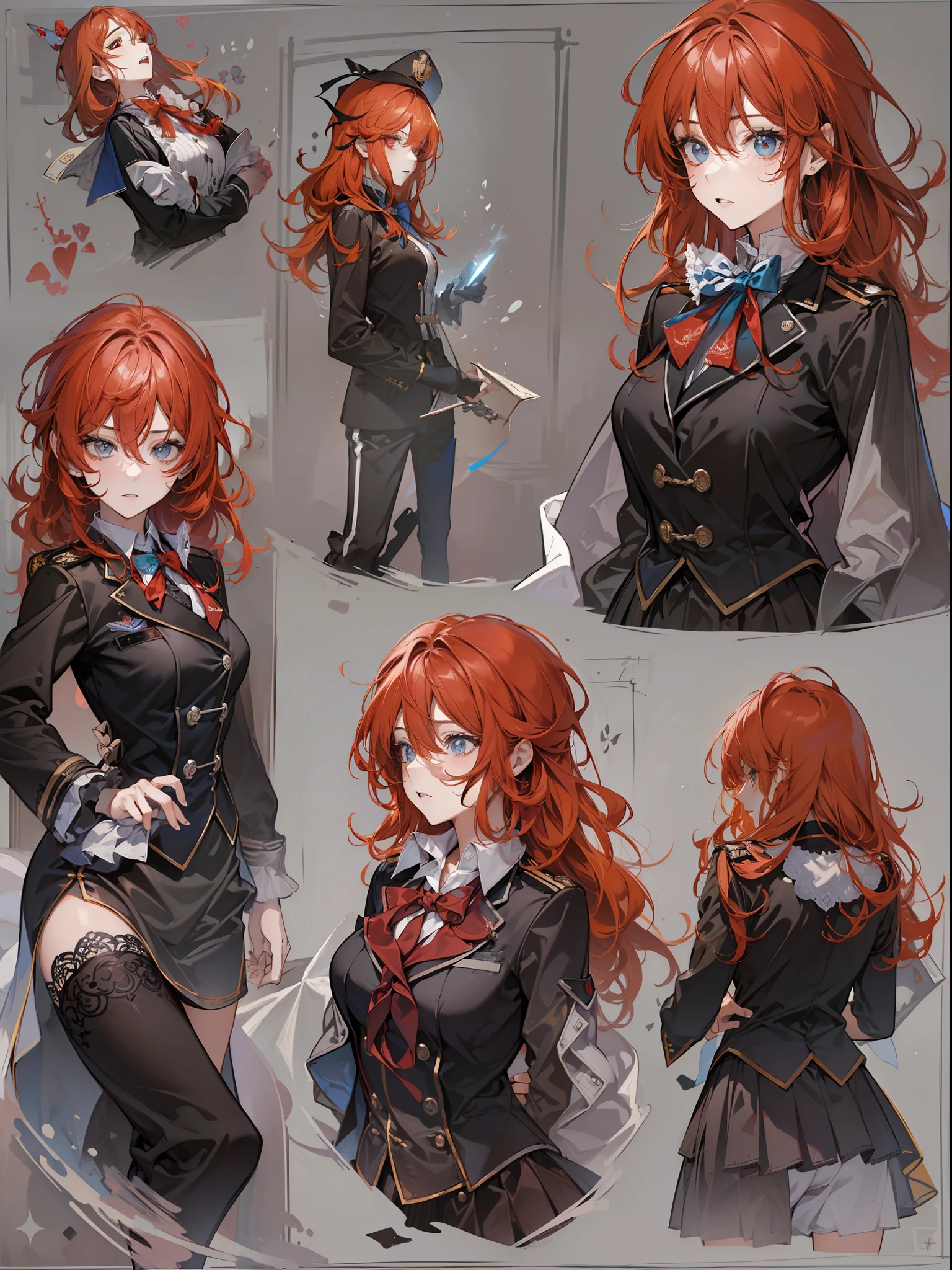 ((personaje de cabello rojo, con uniforme)) | ((estilo Twisted Wonderland)) | Yana Toboso