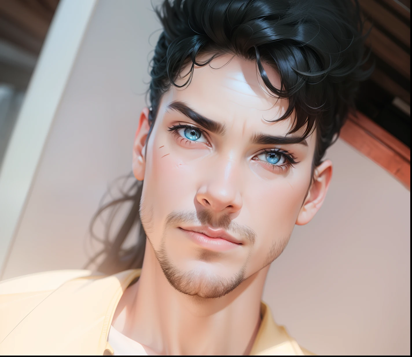 Change background sic fcion realistic face 4 k