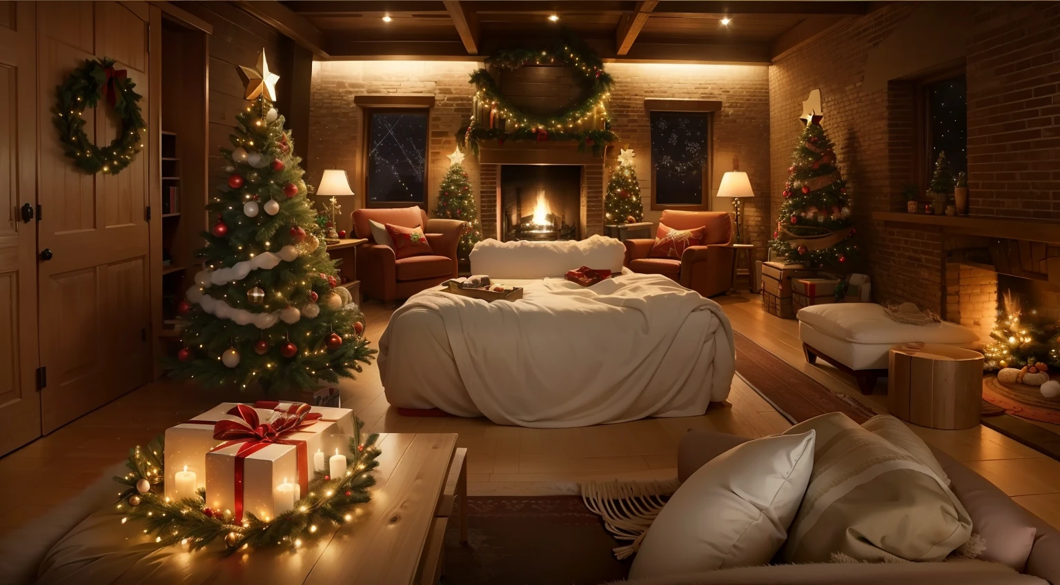 cozy christmas room