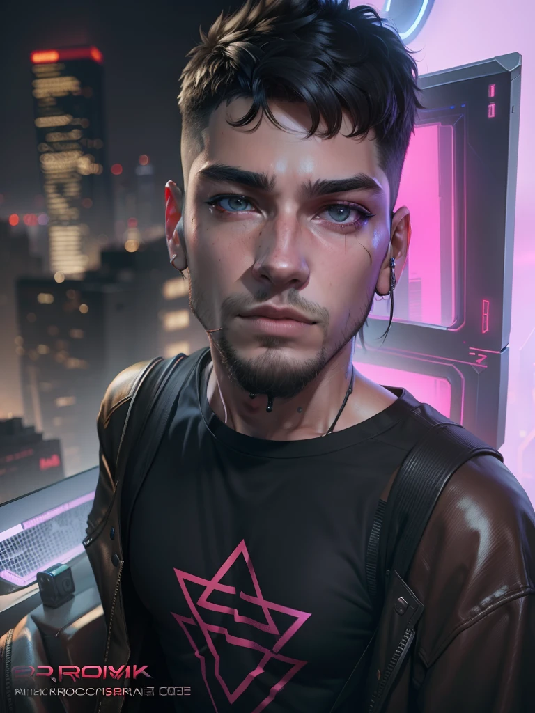 Change background cyberpunk boy realistic face anime, 8k , ultra realistic