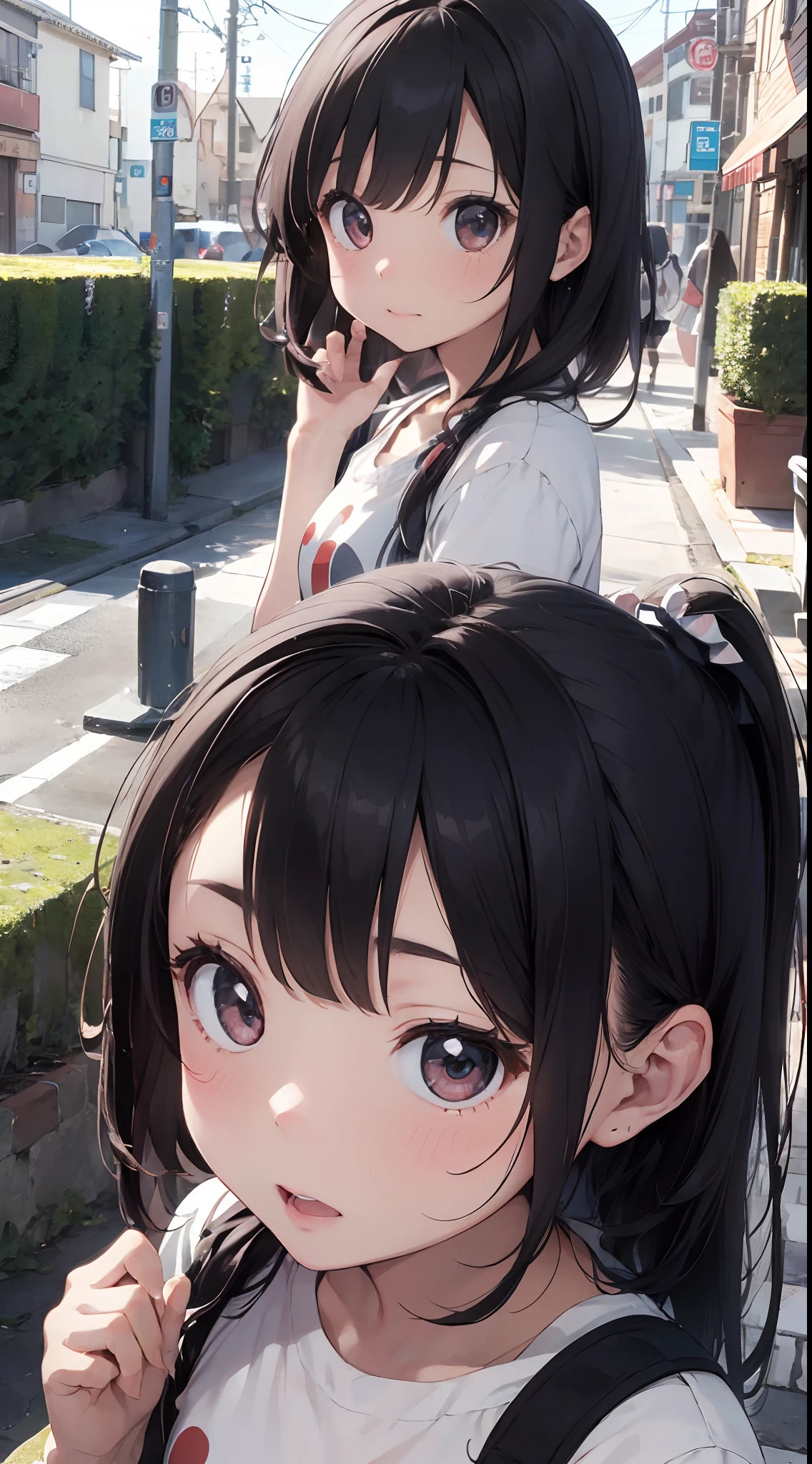 girl with、独奏、toddlers、Little child、realisitic、A lovely child、Blur the background、Cute angles
