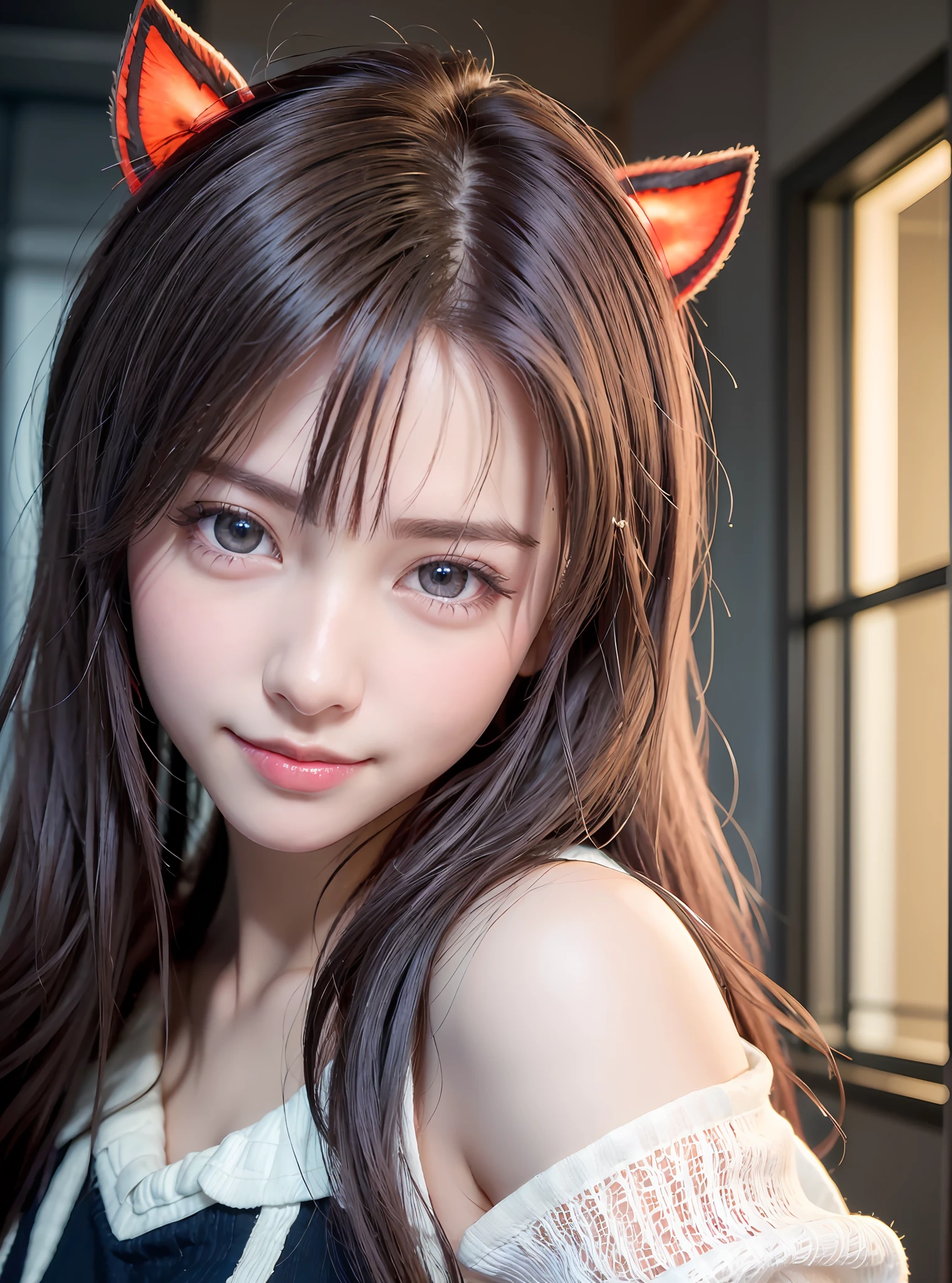 NSFW, 8k, High-level, absurd, masterpiece, best quality, primitive, very detailed CG, very detailed wallpaper, perfect lighting, Extremely detailed (((The personifying " Morrigan Aensland " as a Little Girl))), MysticSight, Tyndall effect, Tyndall scattering, Studio gray background with (many Dazzling RainbowColor particles BokeH:1.28), (RoundlyButts, ThighGap), (Exposed:0.4), (Assfocus with looking ahead), BREAK (NOGIZAKA face variations) Extremely Detailed very KAWAII face variations, perfect anatomy, Childish, captivating gaze, elaborate detailed Eyes with (sparkling highlights:1.28), long eyelashes、Glossy RED Lips with beautiful details, Coquettish tongue, Rosy cheeks, Radiant PearlSkin with clear transparency . { (Dynamic LifeLike expressions:1.4) | :d) }, (large eyes:-1) .