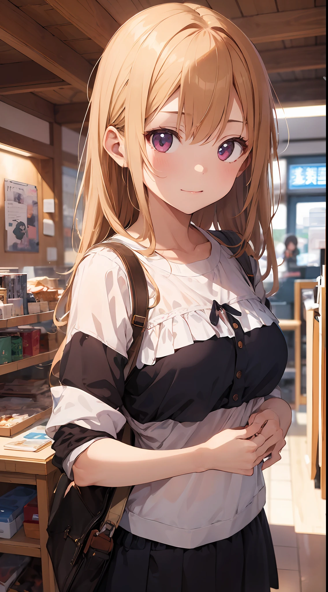 ​masterpiece、An ultra-high picture quality、ultra-quality、girl with、独奏、Painted in 16K wallpaper quality that fills the screen、An illustration that can be called a masterpiece Expressed in detailed depiction and intricate detail、Deep and three-dimensional backgrounds Backgrounds、女優、17 age、