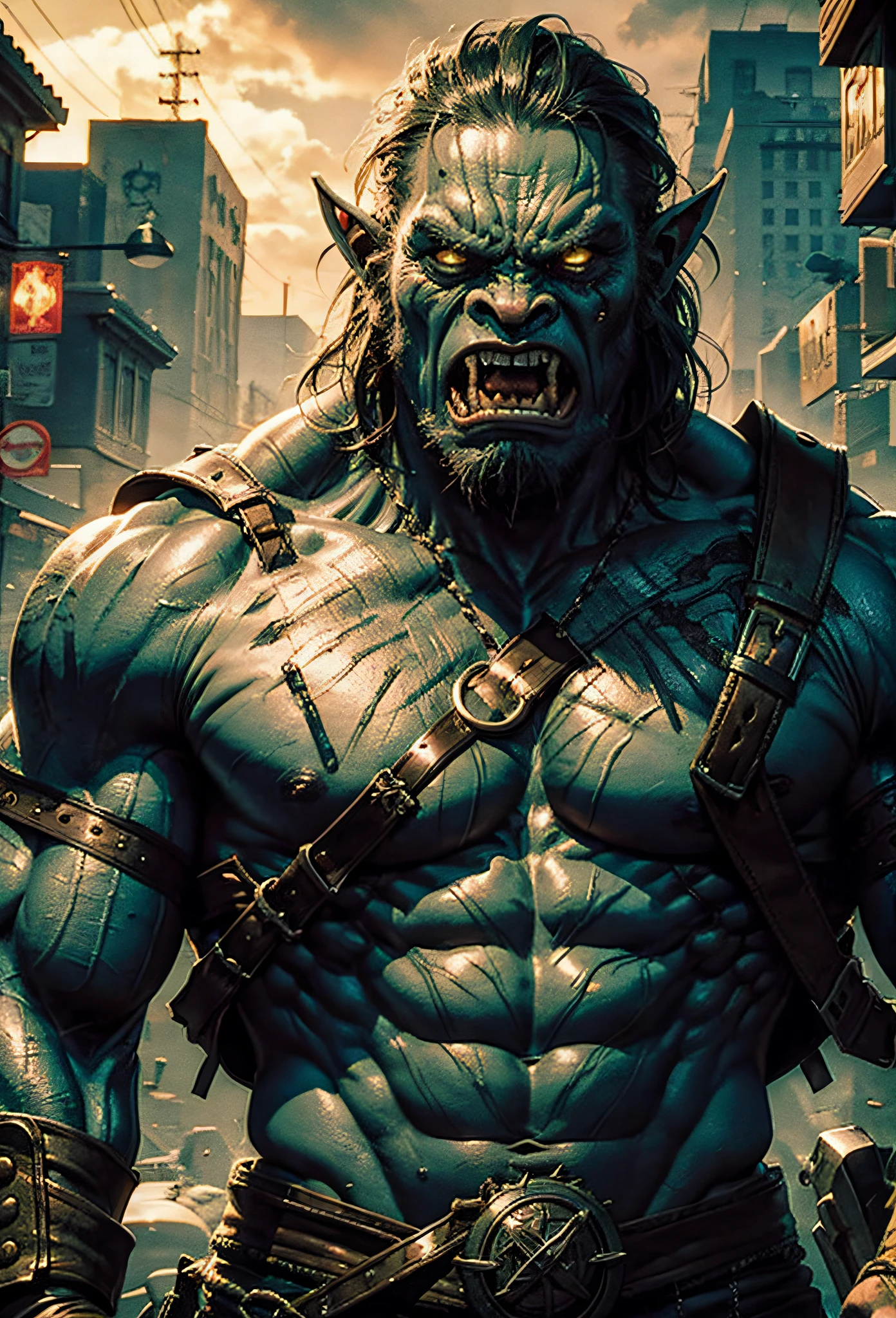 photo, orc, angry,