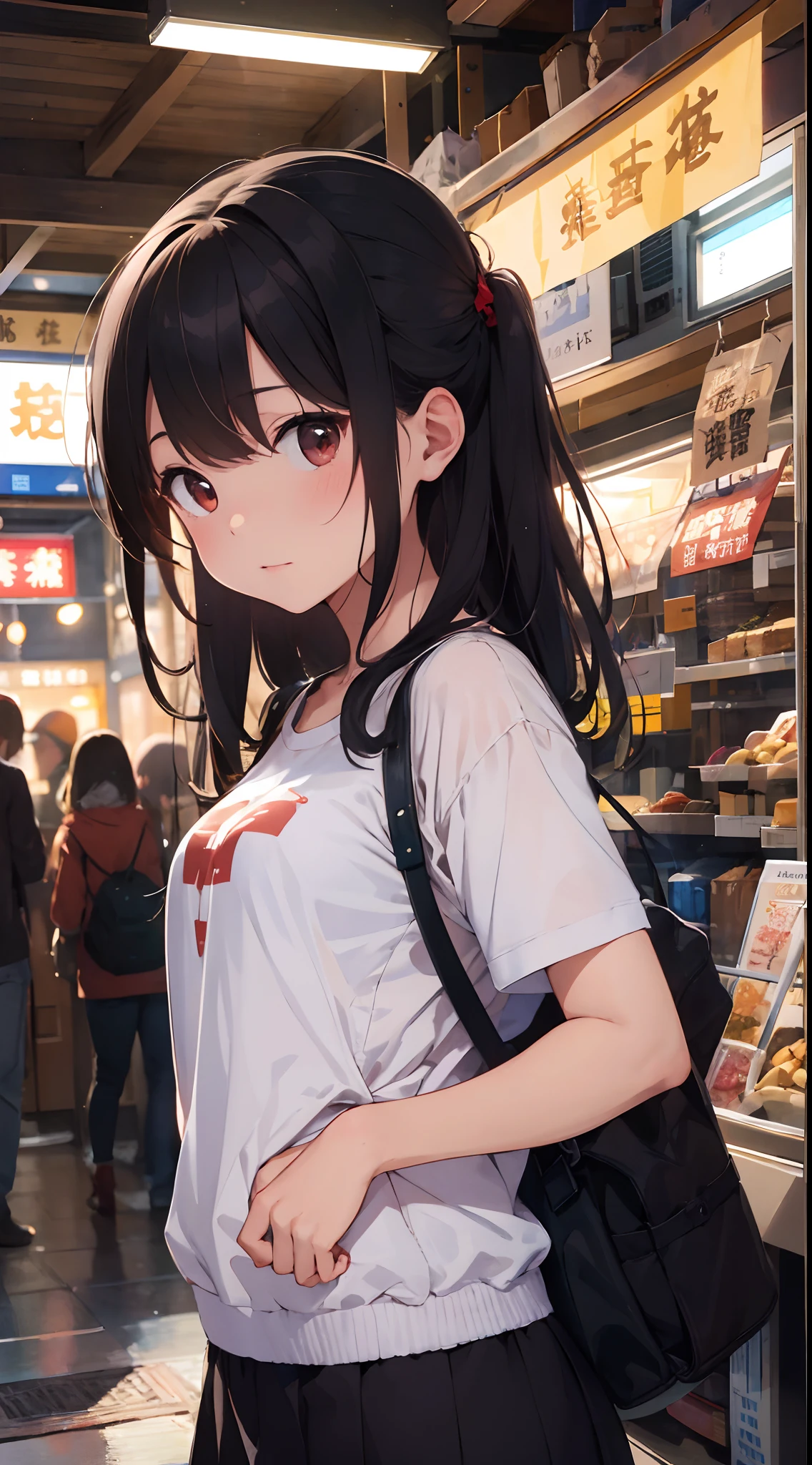 ​masterpiece、An ultra-high picture quality、ultra-quality、girl with、独奏、Painted in 16K wallpaper quality that fills the screen、An illustration that can be called a masterpiece Expressed in detailed depiction and intricate detail、Deep and three-dimensional backgrounds Backgrounds、女優、17 age、